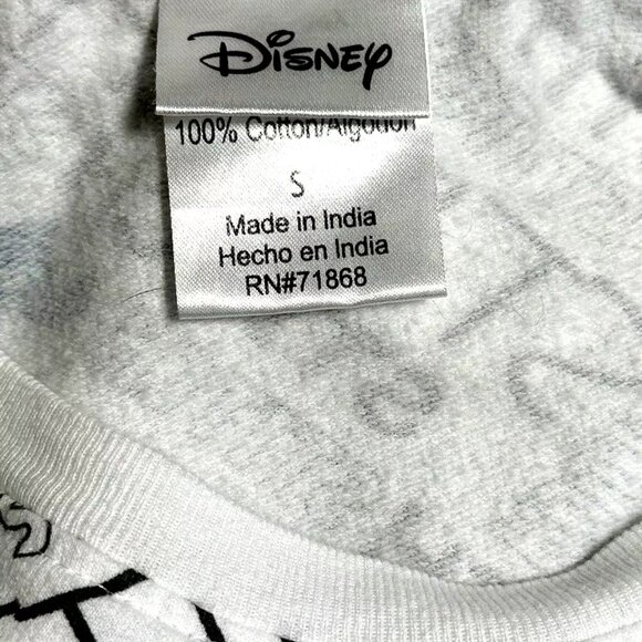 Disney Stitch Women's Cotton Long Sleeve Pullover Sweatshirt Crew Neck Size S - Picture 4 of 5